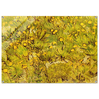A Field of Yellow Flowers - Vincent van Gogh Acrylic Print - 70x100 cm / 28x40″ inches | Vincent van Gogh Wall Art | Vincent van Gogh Prints