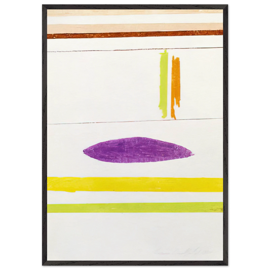 Untitles - 1964 - Ronnie Landfield 70x100 cm / 28x40 inches Framed Art Print – Black Wooden Frame
