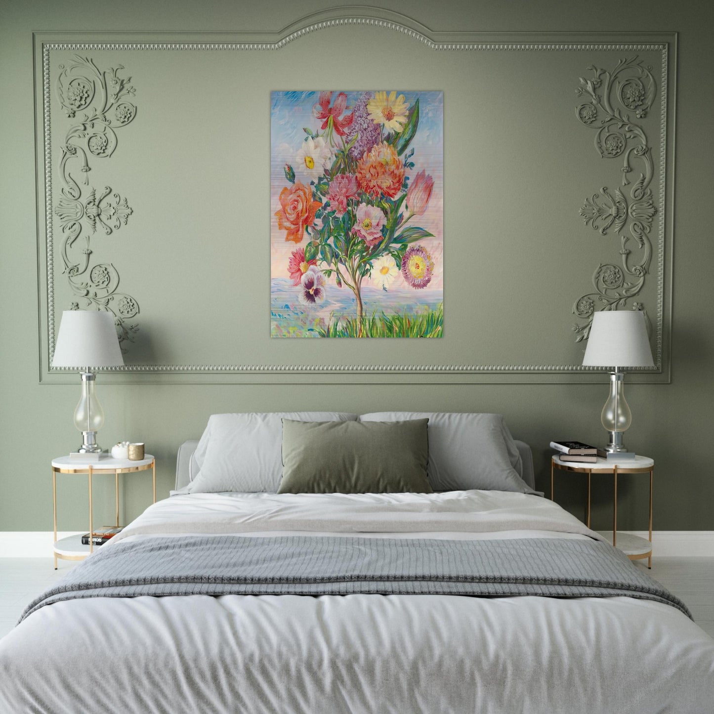 FORETHOUGHT 1943 - Rene Magritte Brushed Aluminum Print - 70x100 cm / 28x40 inches | Rene Magritte Aluminum Print | Rene Magritte Prints