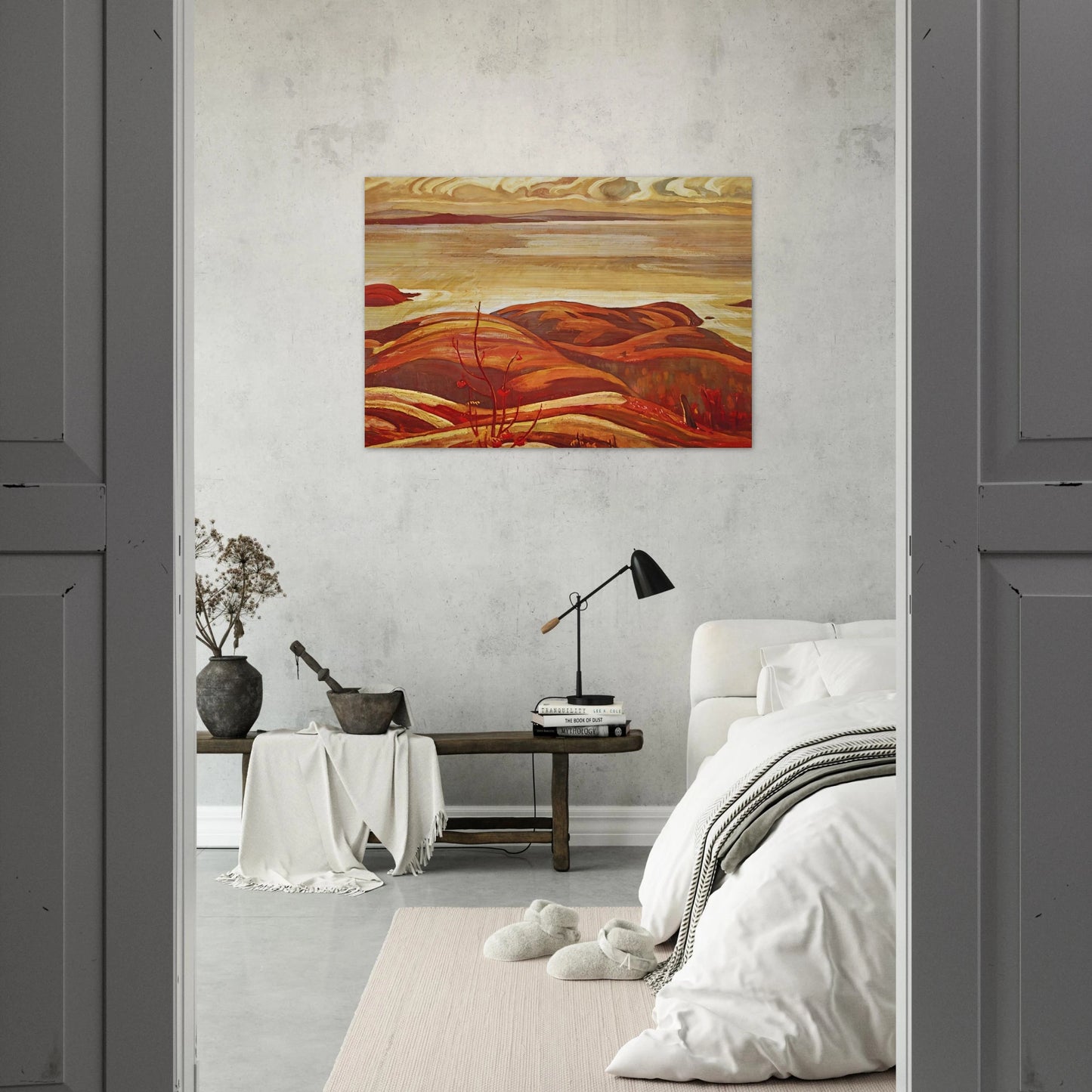 North Shore, Lake Superior - 1926 - A.Y. Jackson Brushed Aluminum Print - 70x100 cm / 28x40 inches | A.Y. Jackson Aluminum Print | A.Y. Jackson Prints
