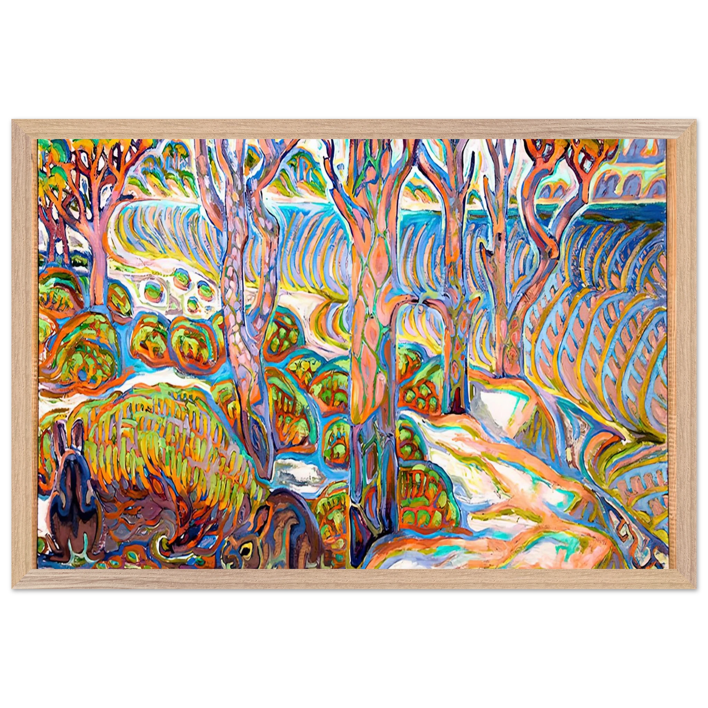 Walter Inglis Anderson - Walter Anderson Wall art - A1 (59.4 x 84.1  cm) - Premium Wooden Framed Poster With Fine Art Paper-canvas - Wood frame