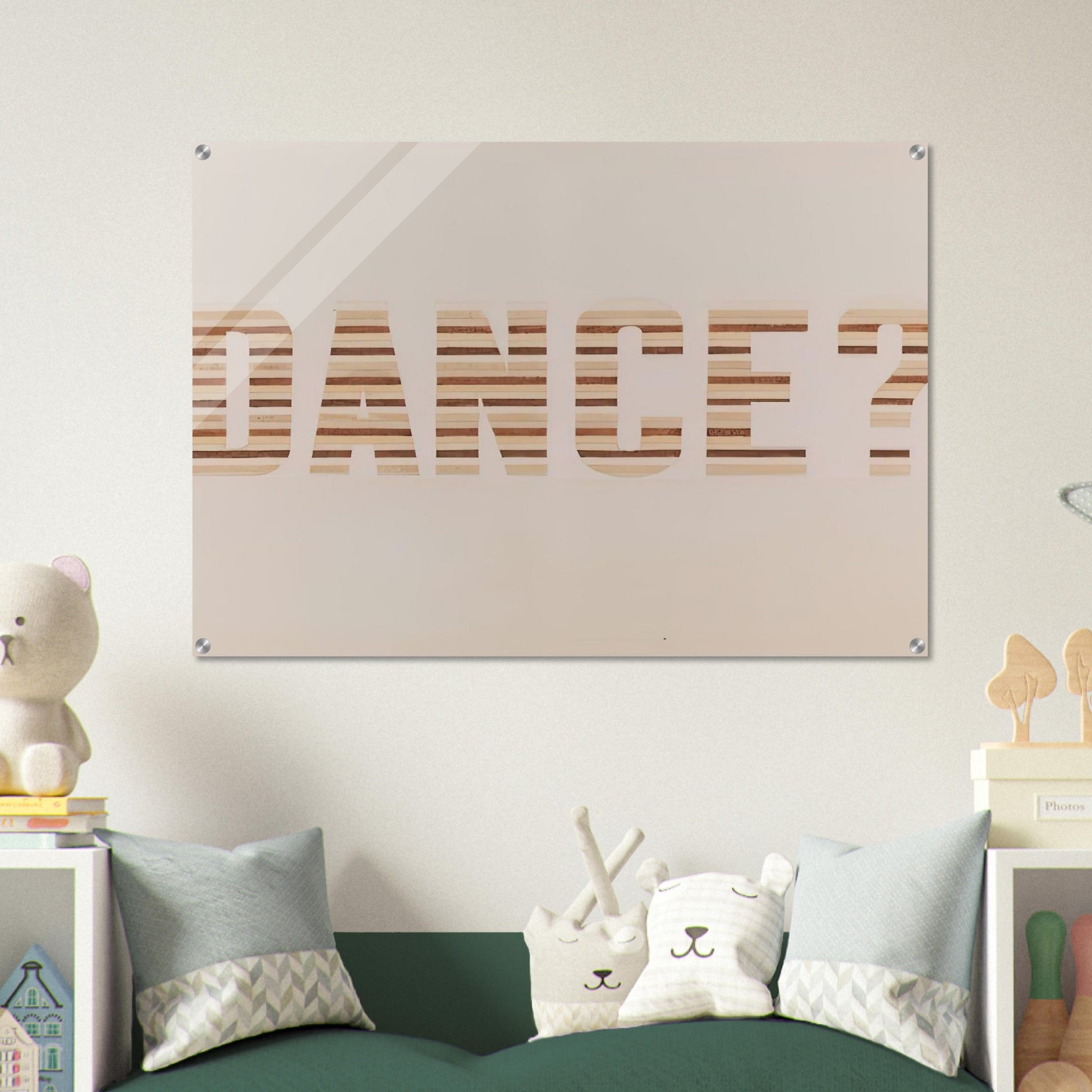DANCE 1973 - Edward Ruscha Acrylic Print - 70x100 cm / 28x40″ inches | Edward Ruscha Wall Art | Edward Ruscha Prints