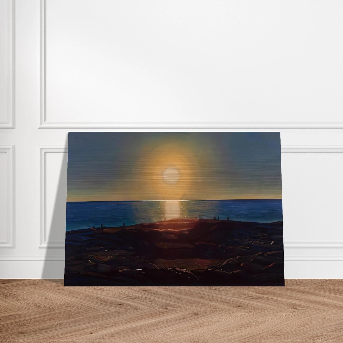 Calm and Free Maine Coast - Rockwell Kent Brushed Aluminum Print - 70x100 cm / 28x40 inches | Rockwell Kent Aluminum Print | Rockwell Kent Prints