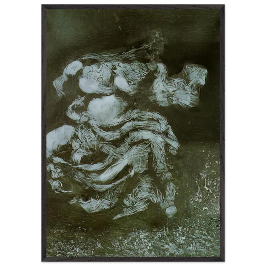 A FATE OF THE PARTHENON - Salvador Dali 70x100 cm / 28x40 inches Framed Art Print – Black Wooden Frame