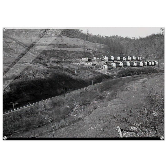 COAL COMPANY TOWN IN JENKINS 1935 - Ben Shahn Acrylic Print - 70x100 cm / 28x40″ inches