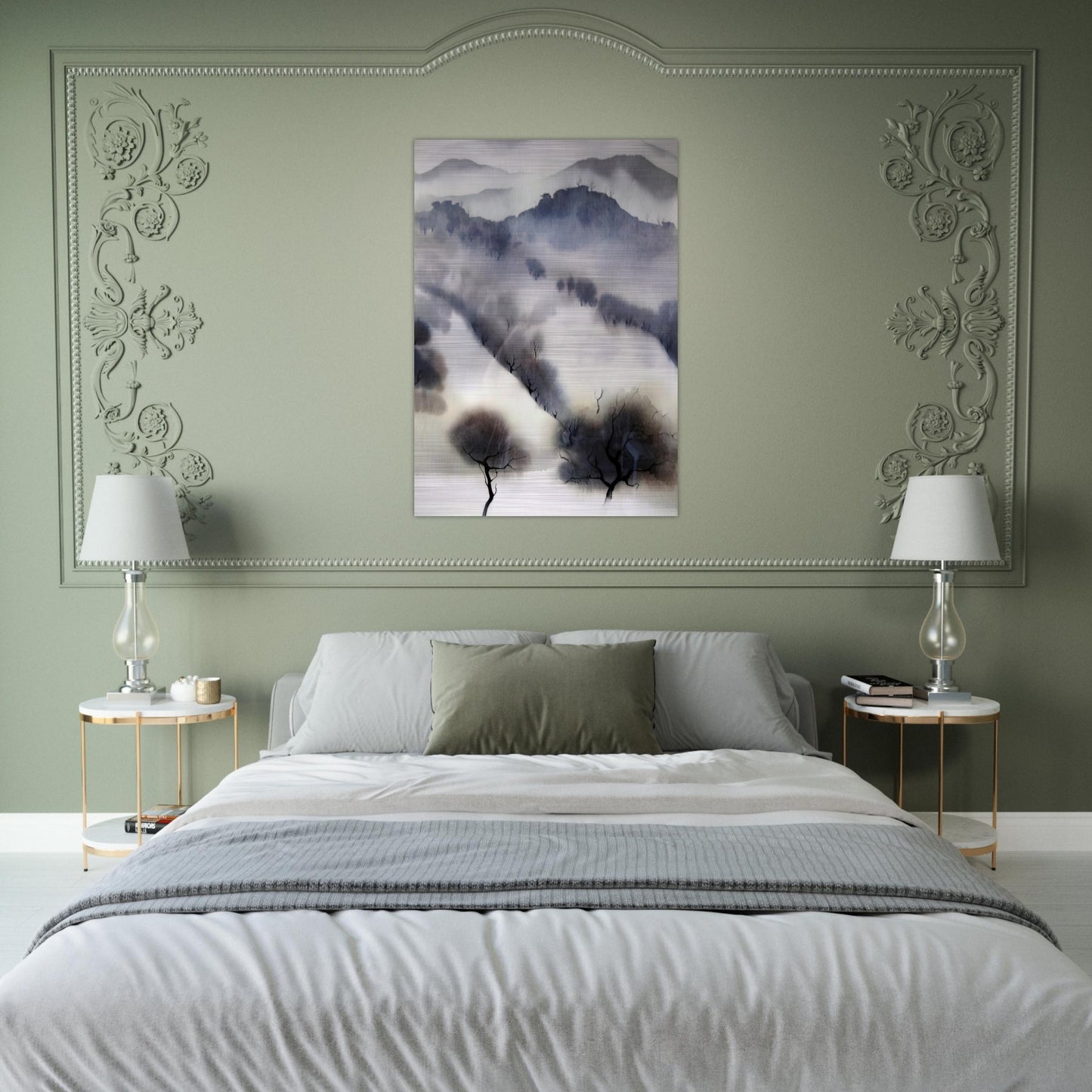 California landscape - Eyvind Earle Brushed Aluminum Print - 70x100 cm / 28x40 inches | Eyvind Earle Aluminum Print | Eyvind Earle Prints