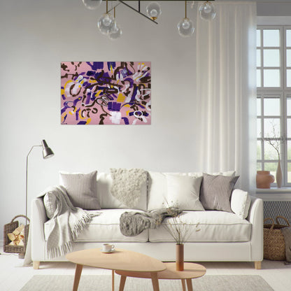 Rosa-Viola-Bianco - 1968 - Carla Accardi Brushed Aluminum Print - 70x100 cm / 28x40 inches | Carla Accardi Aluminum Print | Carla Accardi Prints