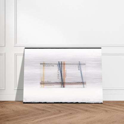GRANT FROM LOS FRANCISCO SAN ANGELES PORTFOLIO - Edward Ruscha Brushed Aluminum Print - 70x100 cm / 28x40 inches | Edward Ruscha Aluminum Print | Edward Ruscha Prints