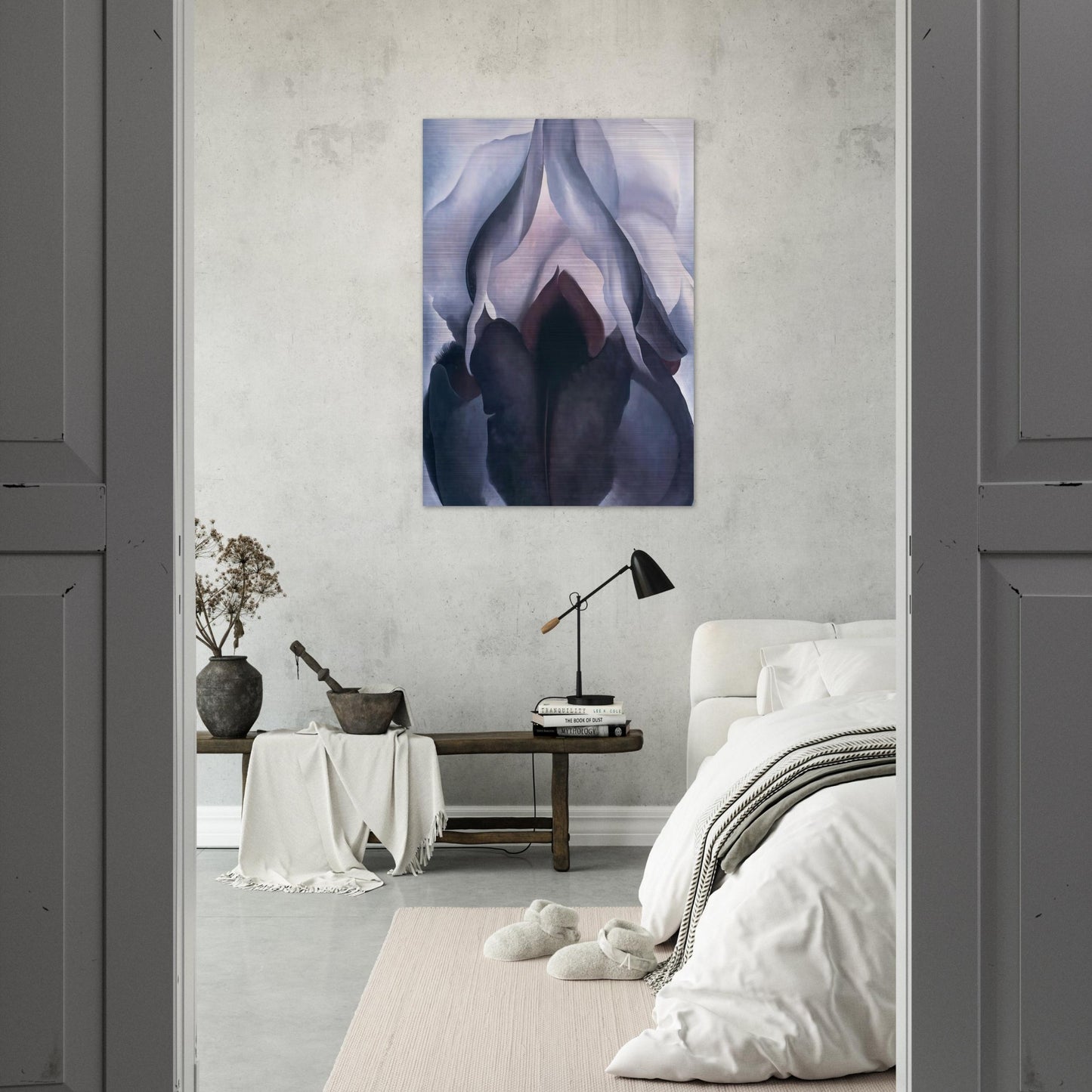 Black Iris III - Georgia O'Keeffe Brushed Aluminum Print - 70x100 cm / 28x40 inches | Georgia O'Keeffe Aluminum Print | Georgia O'Keeffe Prints