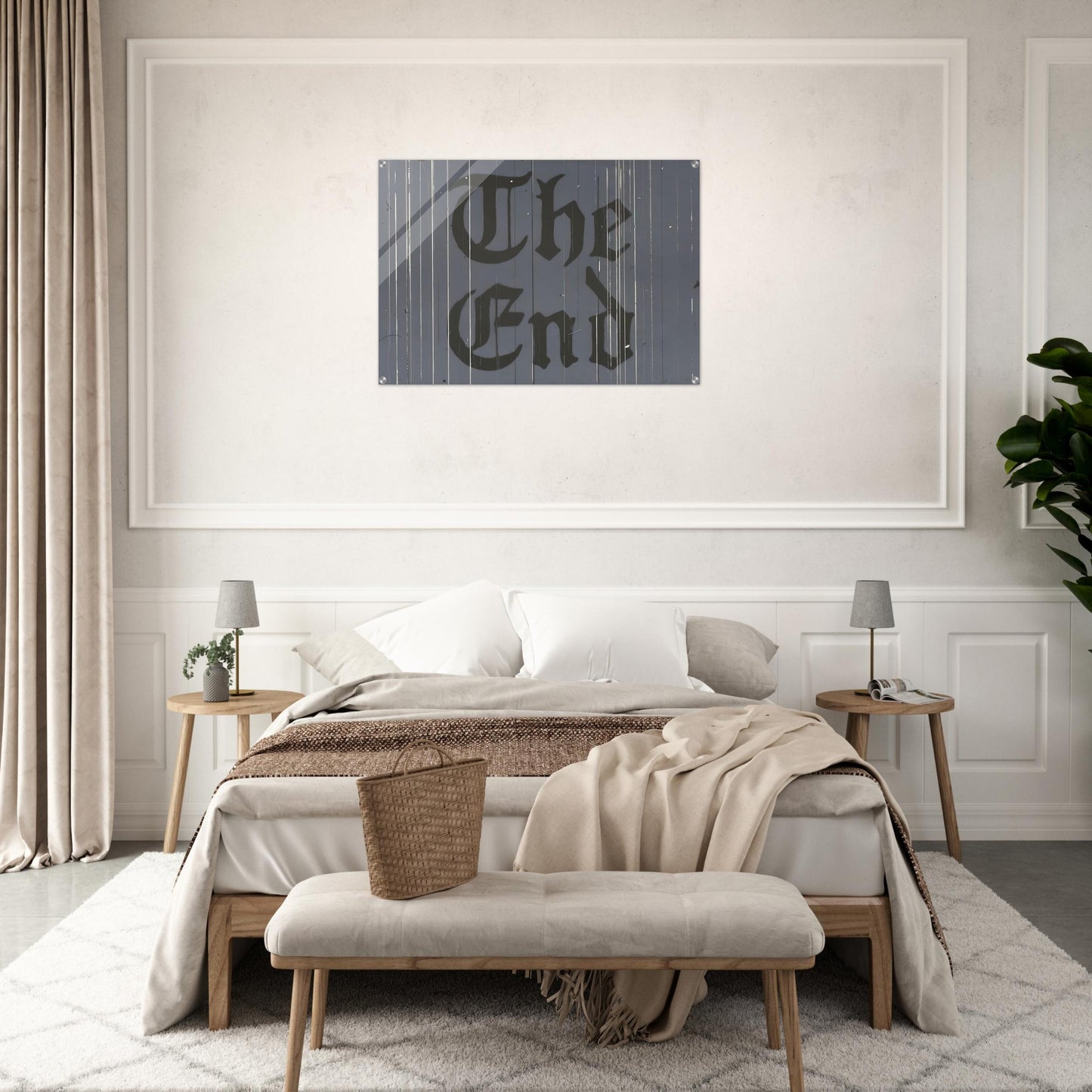 THE FINAL END 1991 - Edward Ruscha Acrylic Print - 70x100 cm / 28x40″ inches