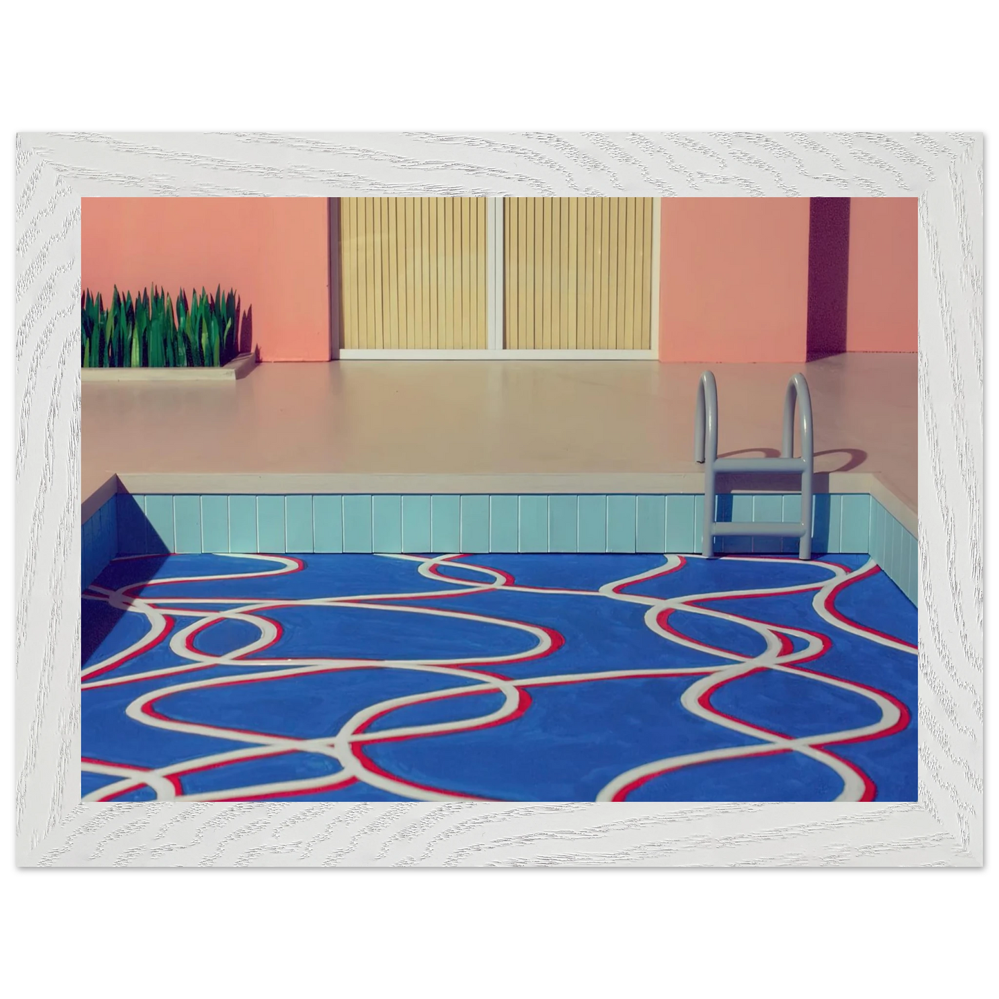 David Hockney - David Hockney Wall art - A1 (59.4 x 84.1  cm) - Premium Wooden Framed Poster With Fine Art Paper-canvas - Black frame