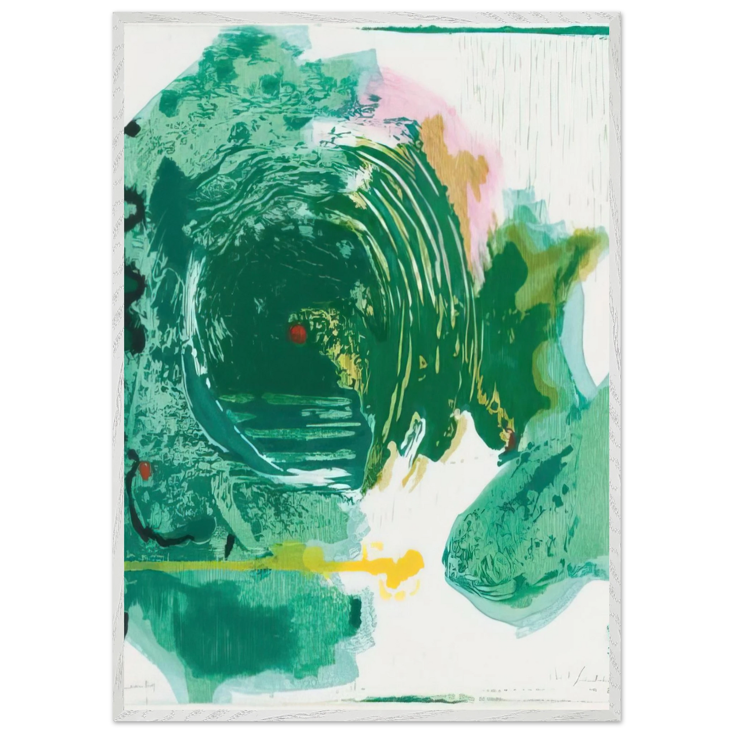 Helen Frankenthaler - Radius - 1993 Wall art - 70x100 cm / 28x40 inches - Premium Wooden Framed Poster With Fine Art Paper-canvas - Wood frame