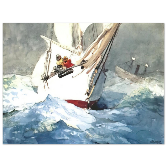 Winslow Homer - DIAMOND SHOAL  75x100 cm / 30x40inches Fine Art Poster