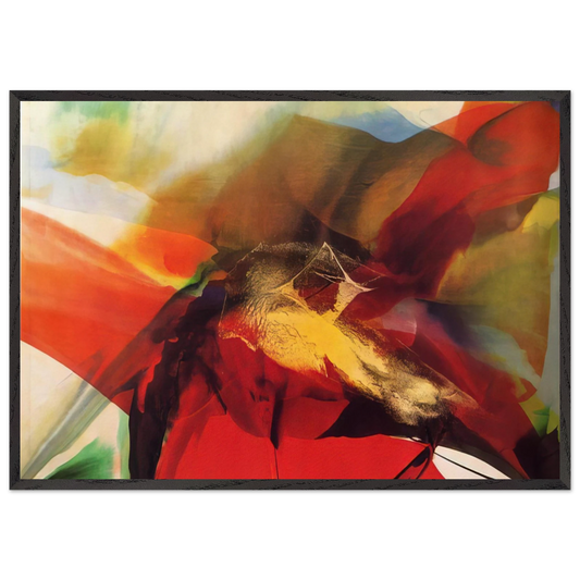 Phenomena Day of Zagorsk - Paul Jenkins 70x100 cm / 28x40 inches Framed Art Print – Black Wooden Frame