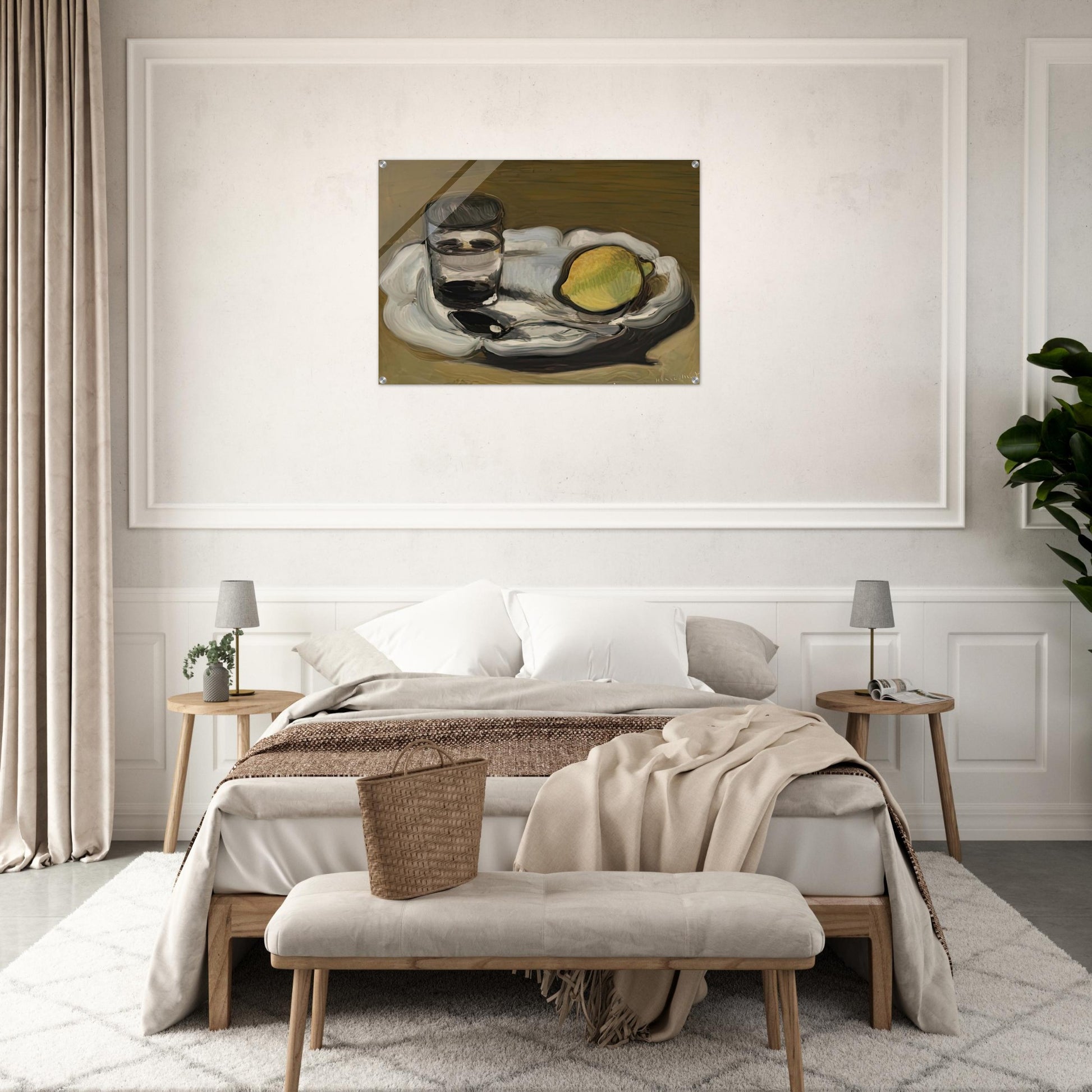 STILL LIFE WITH LEMON 1917 - Henri Matisse Acrylic Print - 70x100 cm / 28x40″ inches