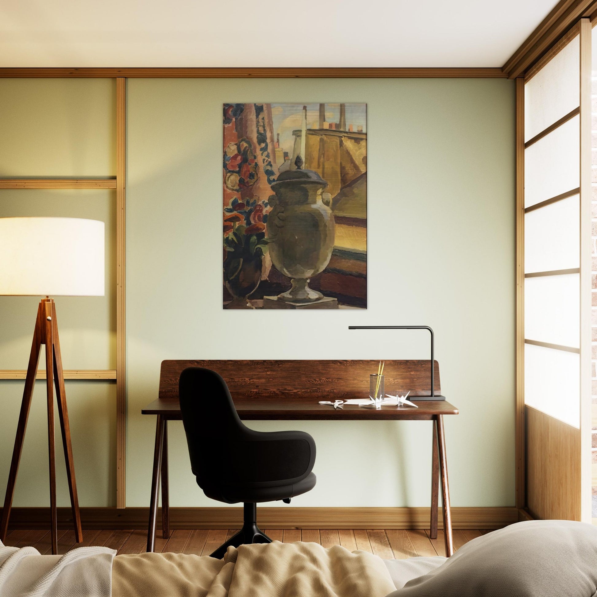 STILL LIFE AT A WINDOW 1922 - Vanessa Bell Brushed Aluminum Print - 70x100 cm / 28x40 inches | Vanessa Bell Aluminum Print | Vanessa Bell Prints