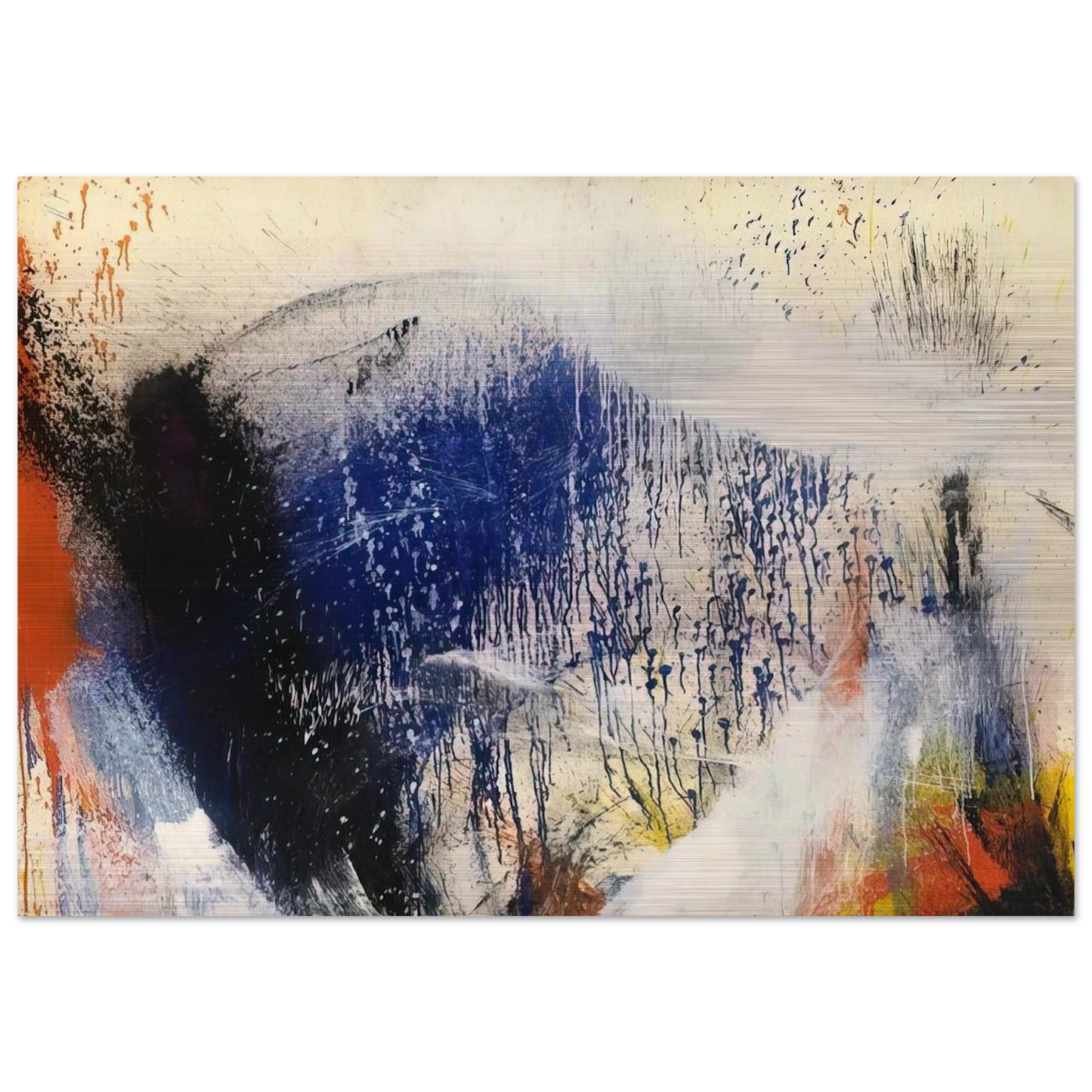 Untitled - 1960 - Norman Bluhm Brushed Aluminum Print - 70x100 cm / 28x40 inches | Norman Bluhm Aluminum Print | Norman Bluhm Prints