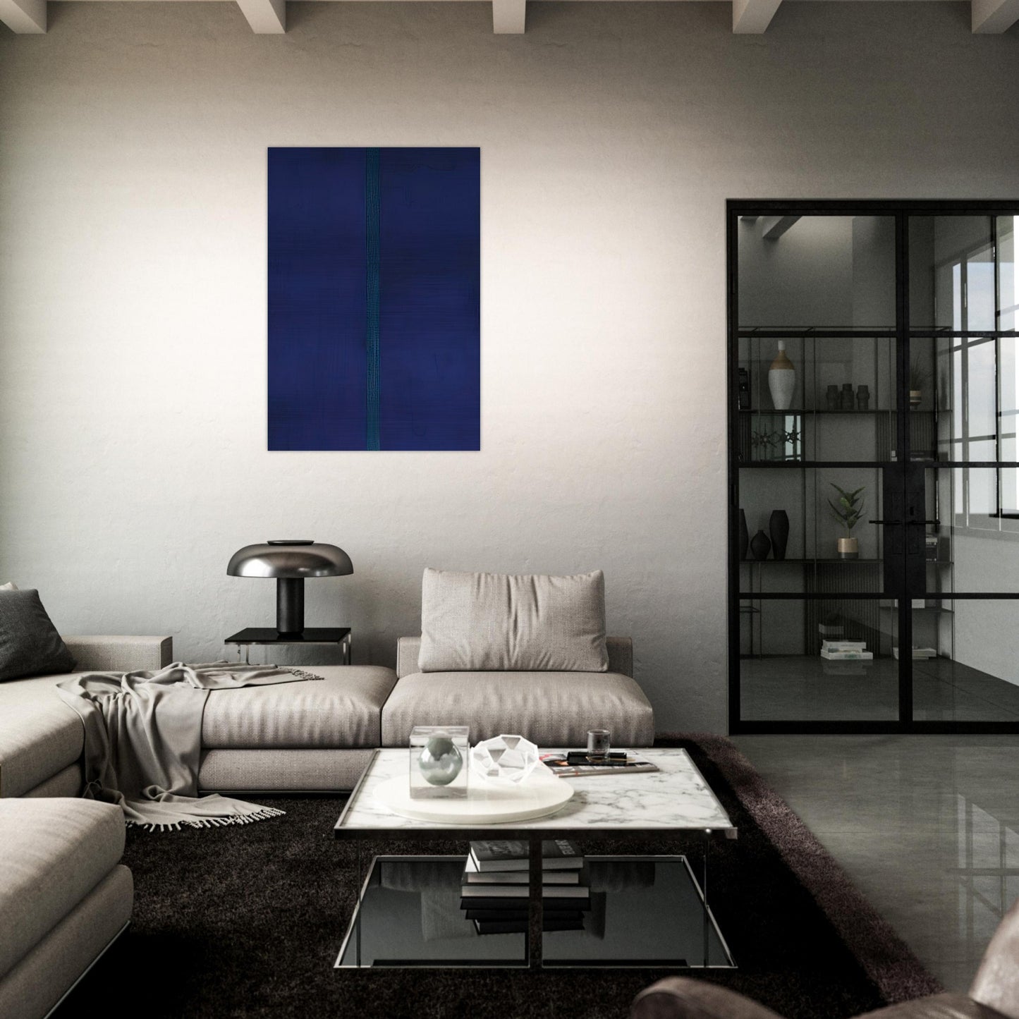 Onement V - Barnett Newman Brushed Aluminum Print - 70x100 cm / 28x40 inches | Barnett Newman Aluminum Print | Barnett Newman Prints
