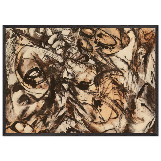 The Guardian - Lee Krasner 70x100 cm / 28x40 inches Framed Art Print – Black Wooden Frame