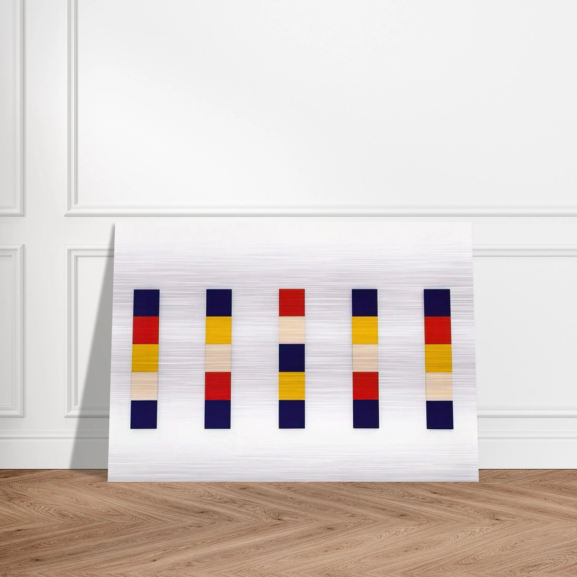 Red Yellow Blue White - Ellsworth Kelly Brushed Aluminum Print - 70x100 cm / 28x40 inches | Ellsworth Kelly Aluminum Print | Ellsworth Kelly Prints