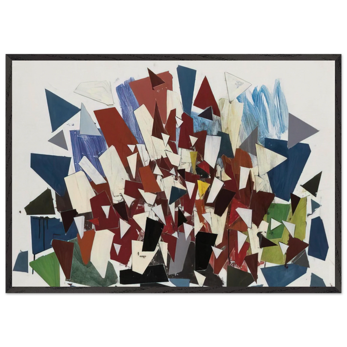 7--7--N - 1992 - Robert Goodnough 70x100 cm / 28x40 inches Framed Art Print – Black Wooden Frame