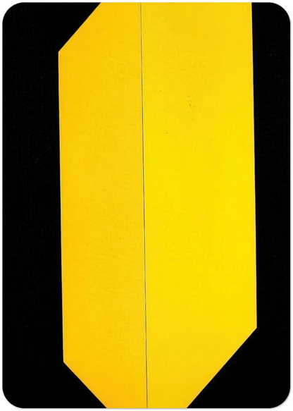 Black and Yellow - 2009 By Carmen Herrera Pack of 10 Post Cards | Carmen Herrera Post Cards | A6 (10.5 x 14.8 cm) - 4.1 x 5.8 inches