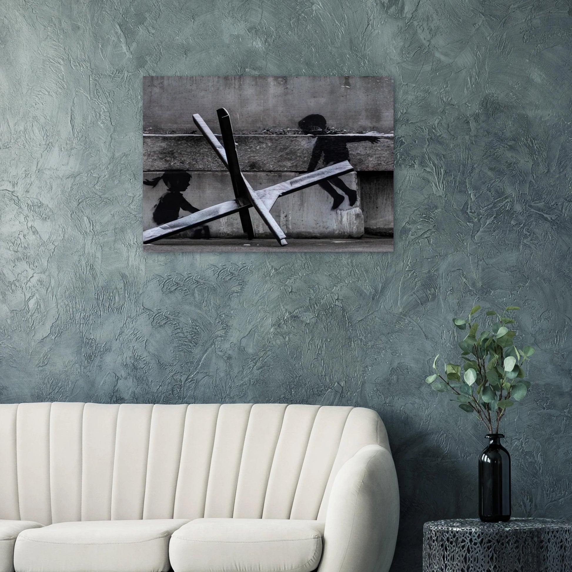 KYIV KHRESHCHYATYK 9 2022 - Banksy Brushed Aluminum Print - 70x100 cm / 28x40 inches | Banksy Aluminum Print | Banksy Prints