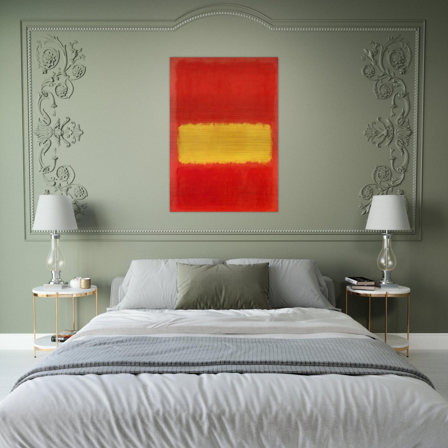 Yellow band - 1956 - Mark Rothko Brushed Aluminum Print - 70x100 cm / 28x40 inches | Mark Rothko Aluminum Print | Mark Rothko Prints