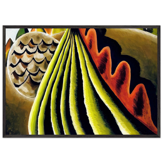 Fields of Grain as Seen from Train - 1931 - Arthur Dove 70x100 cm / 28x40 inches Framed Art Print – Black Wooden Frame