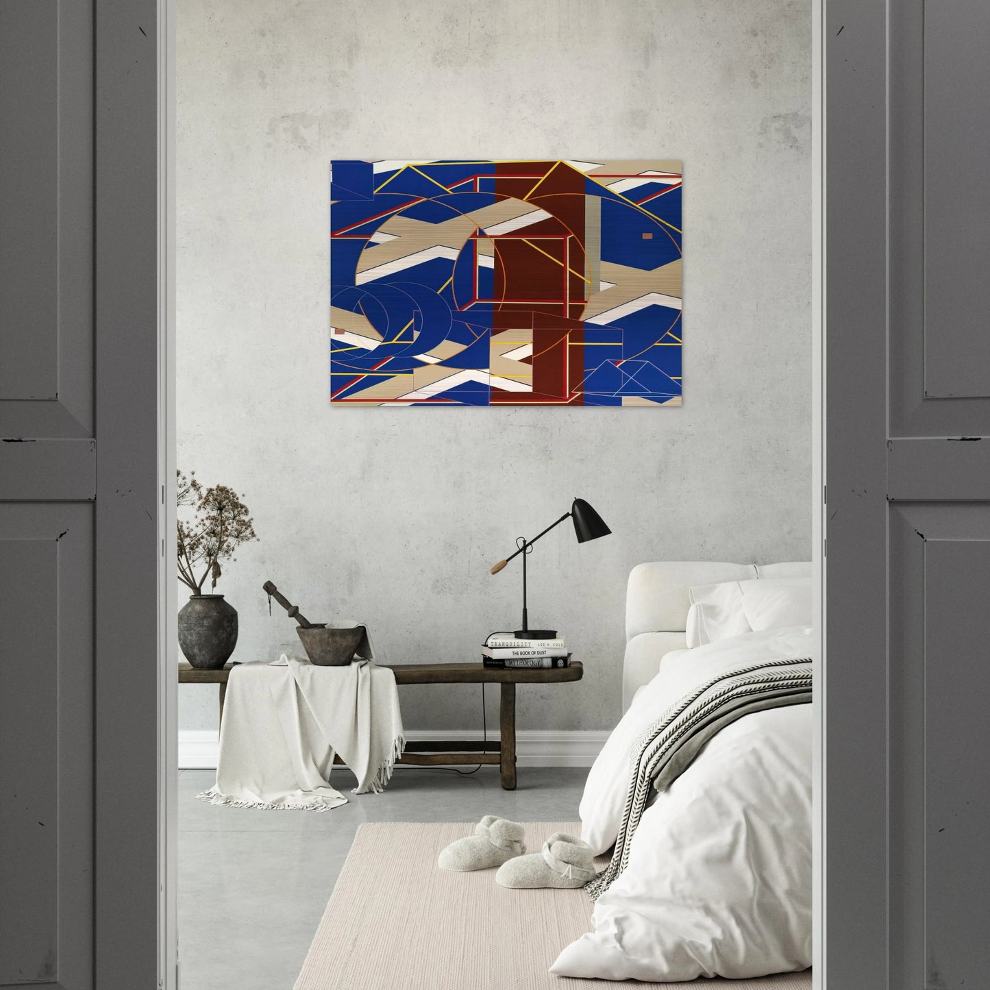 C-B-1 - Al Held Brushed Aluminum Print - 70x100 cm / 28x40 inches | Al Held Aluminum Print | Al Held Prints
