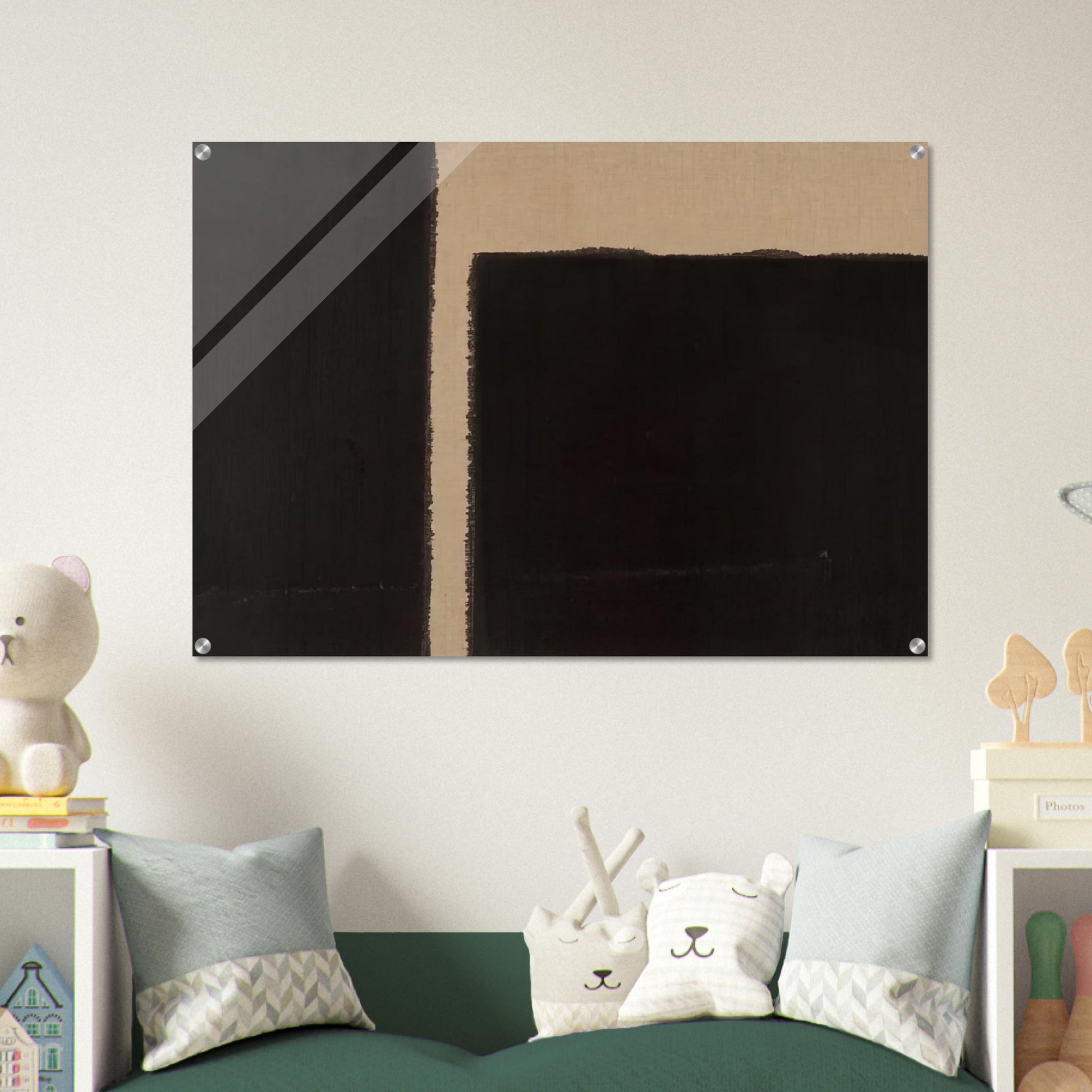 Burnt Umber  Ultramarine Blue - 1998 - Yun Hyong-keun Acrylic Print - 70x100 cm / 28x40″ inches