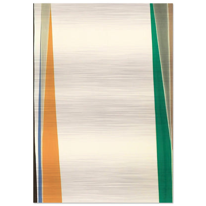 Open White Center - 1974 - Larry Zox Brushed Aluminum Print - 70x100 cm / 28x40 inches | Larry Zox Aluminum Print | Larry Zox Prints