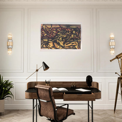 UNTITLED 1941 1 - Jackson Pollock Brushed Aluminum Print - 70x100 cm / 28x40 inches | Jackson Pollock Aluminum Print | Jackson Pollock Prints
