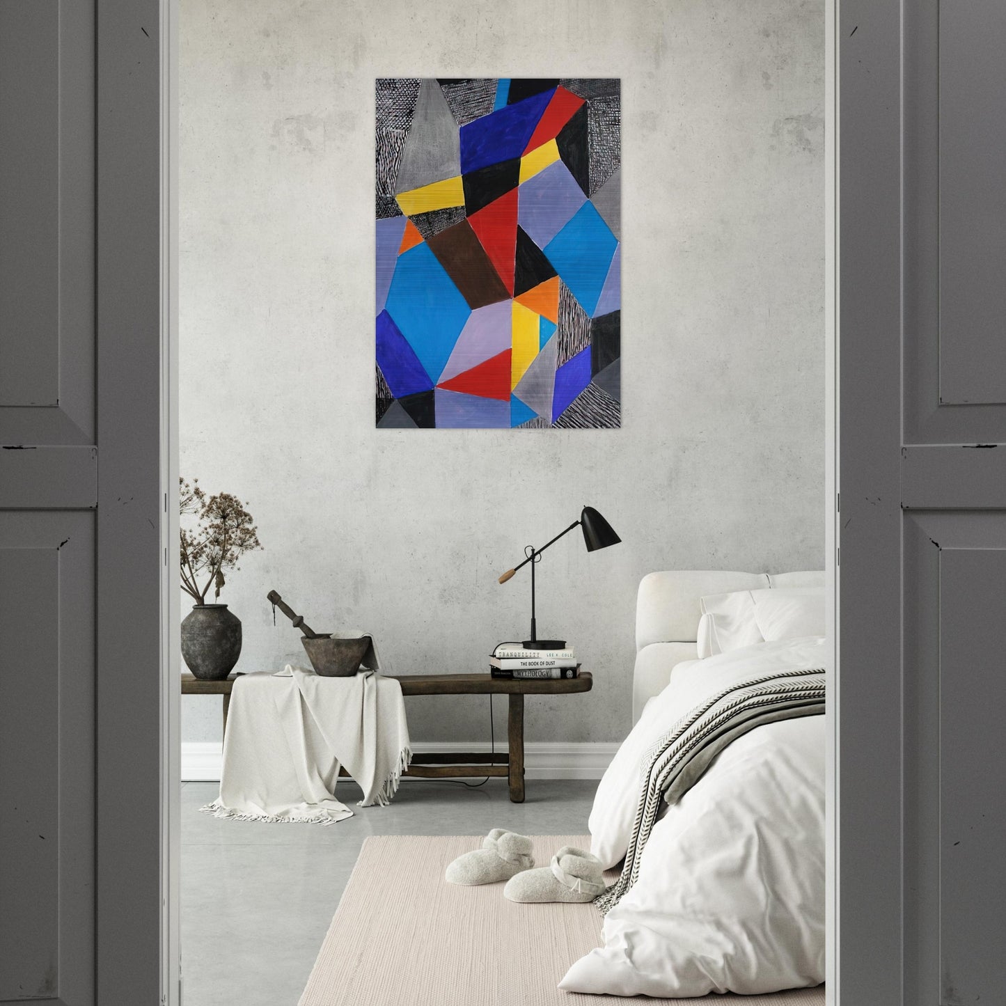 Farbformen und Struktuten - 1953 - Johannes Itten Brushed Aluminum Print - 70x100 cm / 28x40 inches | Johannes Itten Aluminum Print | Johannes Itten Prints