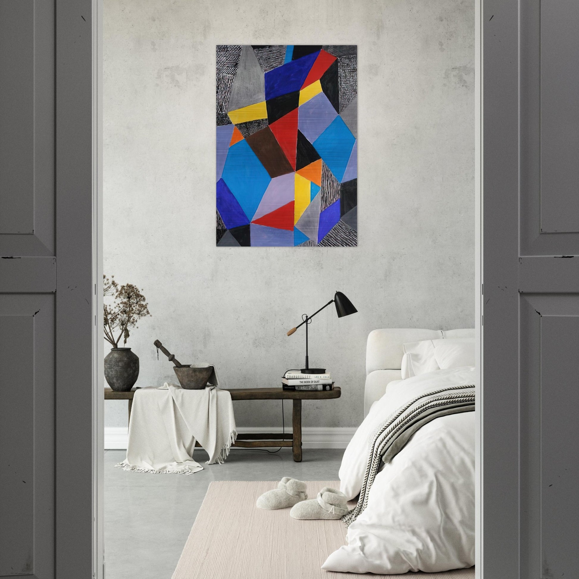 Farbformen und Struktuten - 1953 - Johannes Itten Brushed Aluminum Print - 70x100 cm / 28x40 inches | Johannes Itten Aluminum Print | Johannes Itten Prints