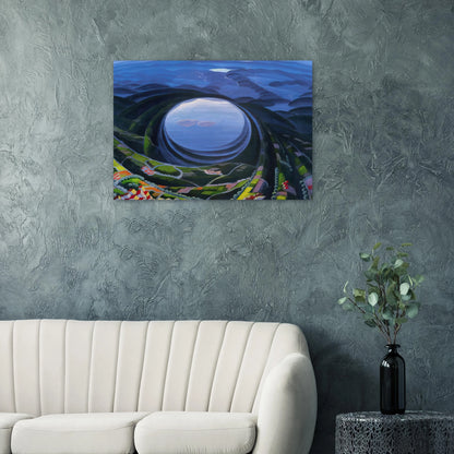 Primavera Umbria - 1923 - Gerardo Dottori Brushed Aluminum Print - 70x100 cm / 28x40 inches | Gerardo Dottori Aluminum Print | Gerardo Dottori Prints