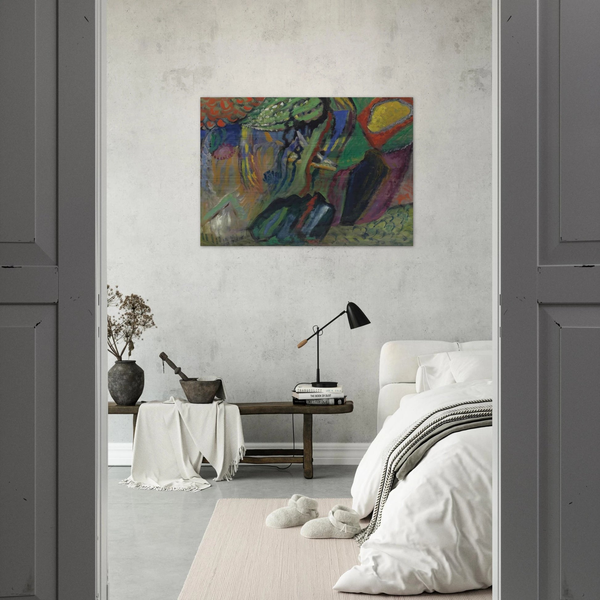 ABSTRACT COMPOSITION - Gabriele Munter Brushed Aluminum Print - 70x100 cm / 28x40 inches | Gabriele Munter Aluminum Print | Gabriele Munter Prints