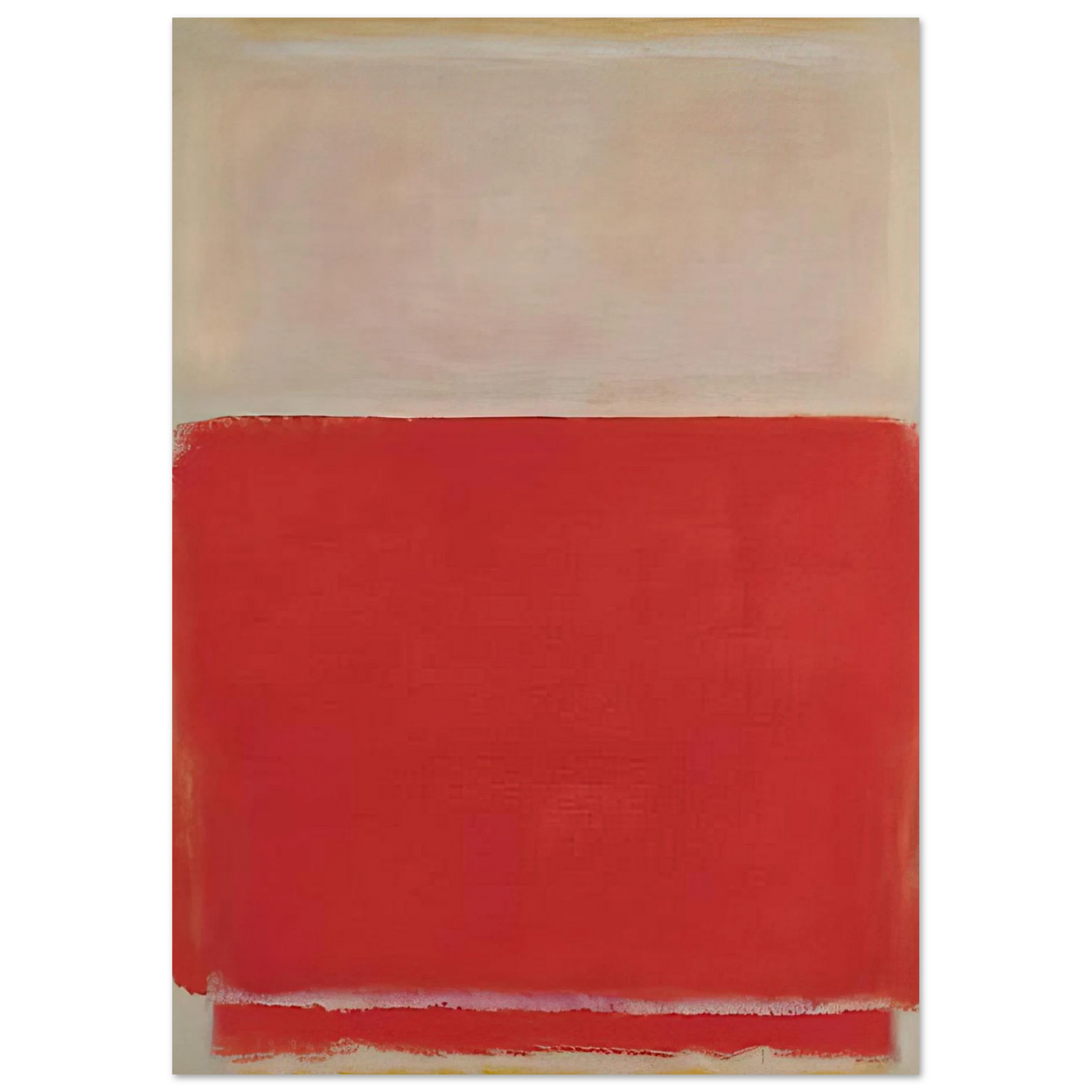 Mark Rothko - No. 3 - 1953 Wall Art - 30x40 cm / 12x16 inches - Premium Wooden Framed Poster With Fine Art Paper-canvas - White frame