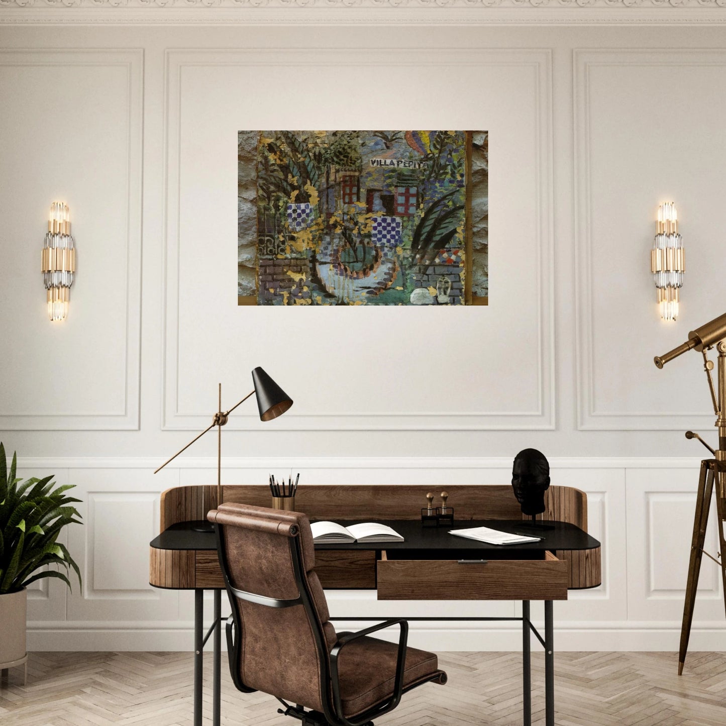 VILLA PEPITA - Salvador Dali Brushed Aluminum Print - 70x100 cm / 28x40 inches | Salvador Dali Aluminum Print | Salvador Dali Prints
