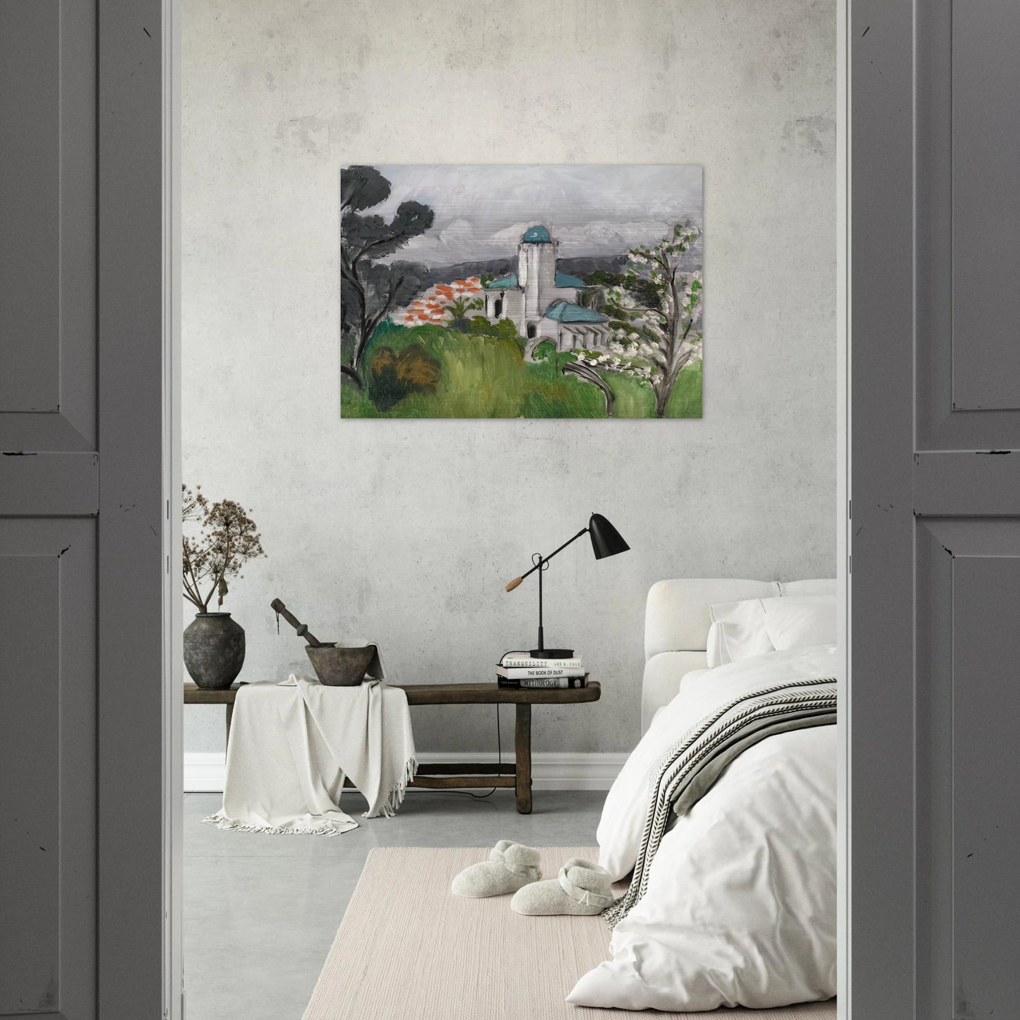 LA VILLA BLEUE 1918 - Henri Matisse Brushed Aluminum Print - 70x100 cm / 28x40 inches | Henri Matisse Aluminum Print | Henri Matisse Prints
