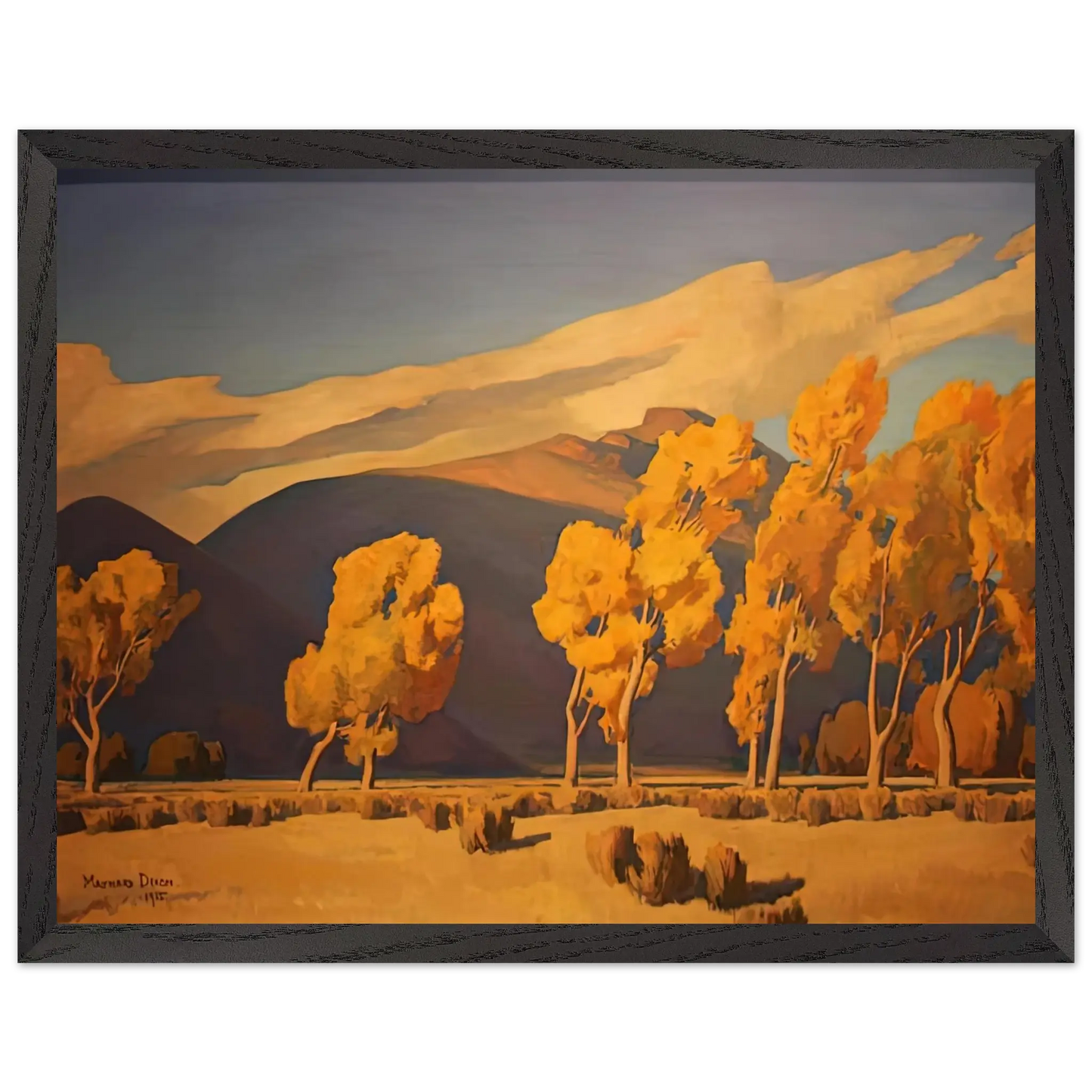 Maynard Dixon - NOVEMBER IN NEVADA 1935 Wall art - 15x20 cm / 6x8 Inches - Fine Art Poster - -