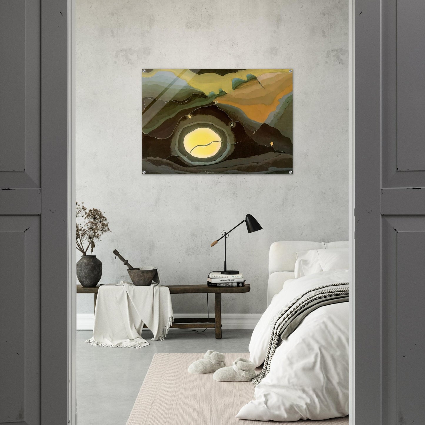 Me and the Moon - 1937 - Arthur Dove Acrylic Print - 70x100 cm / 28x40″ inches | Arthur Dove Wall Art | Arthur Dove Prints