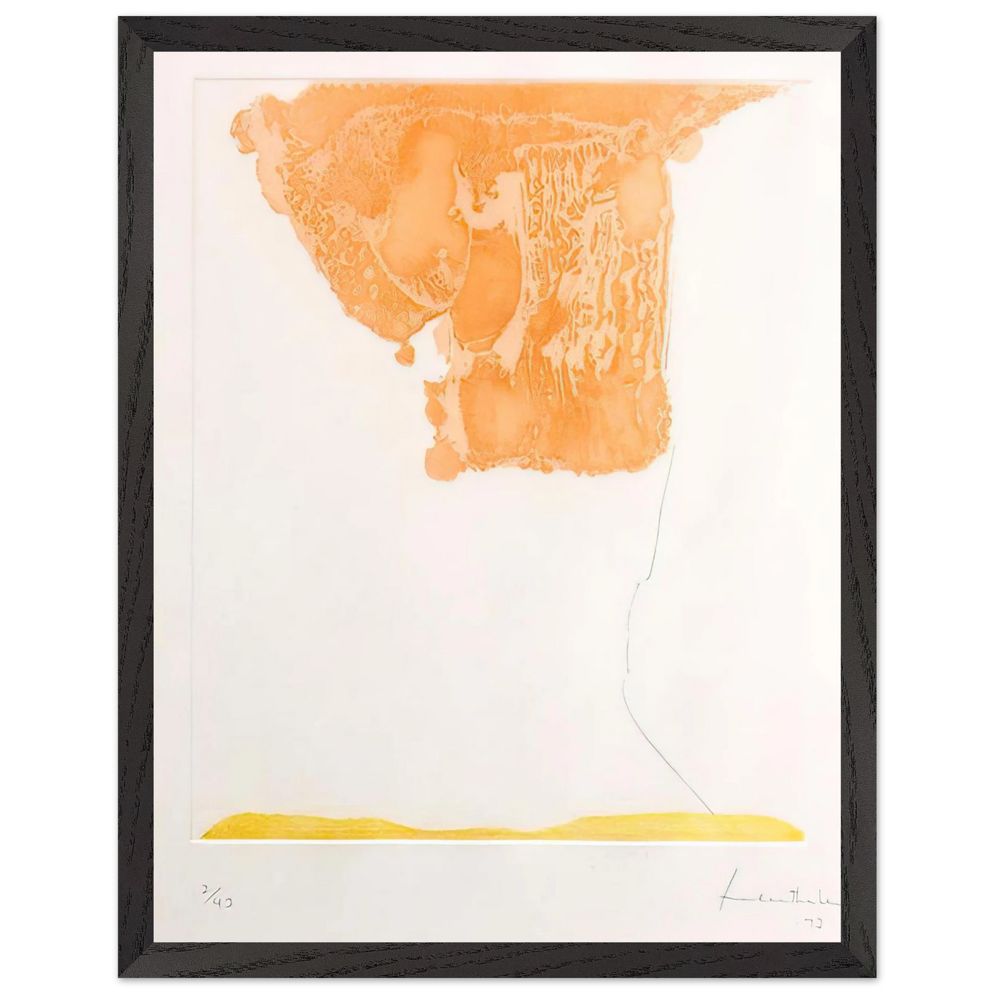 Helen Frankenthaler - Pranzo Italiano - 1973 Wall art - 75x100 cm / 30x40 inches - Fine Art Poster-canvas - -