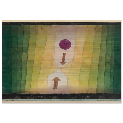 BEFORE THE BLITZ 1923 - Paul Klee Brushed Aluminum Print - 70x100 cm / 28x40 inches | Paul Klee Aluminum Print | Paul Klee Prints