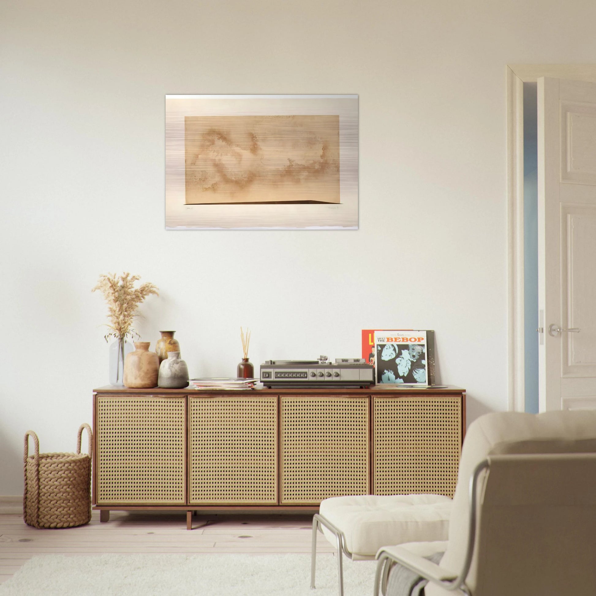 Déka 28 - 1987 - John Cage Brushed Aluminum Print - 70x100 cm / 28x40 inches | John Cage Aluminum Print | John Cage Prints