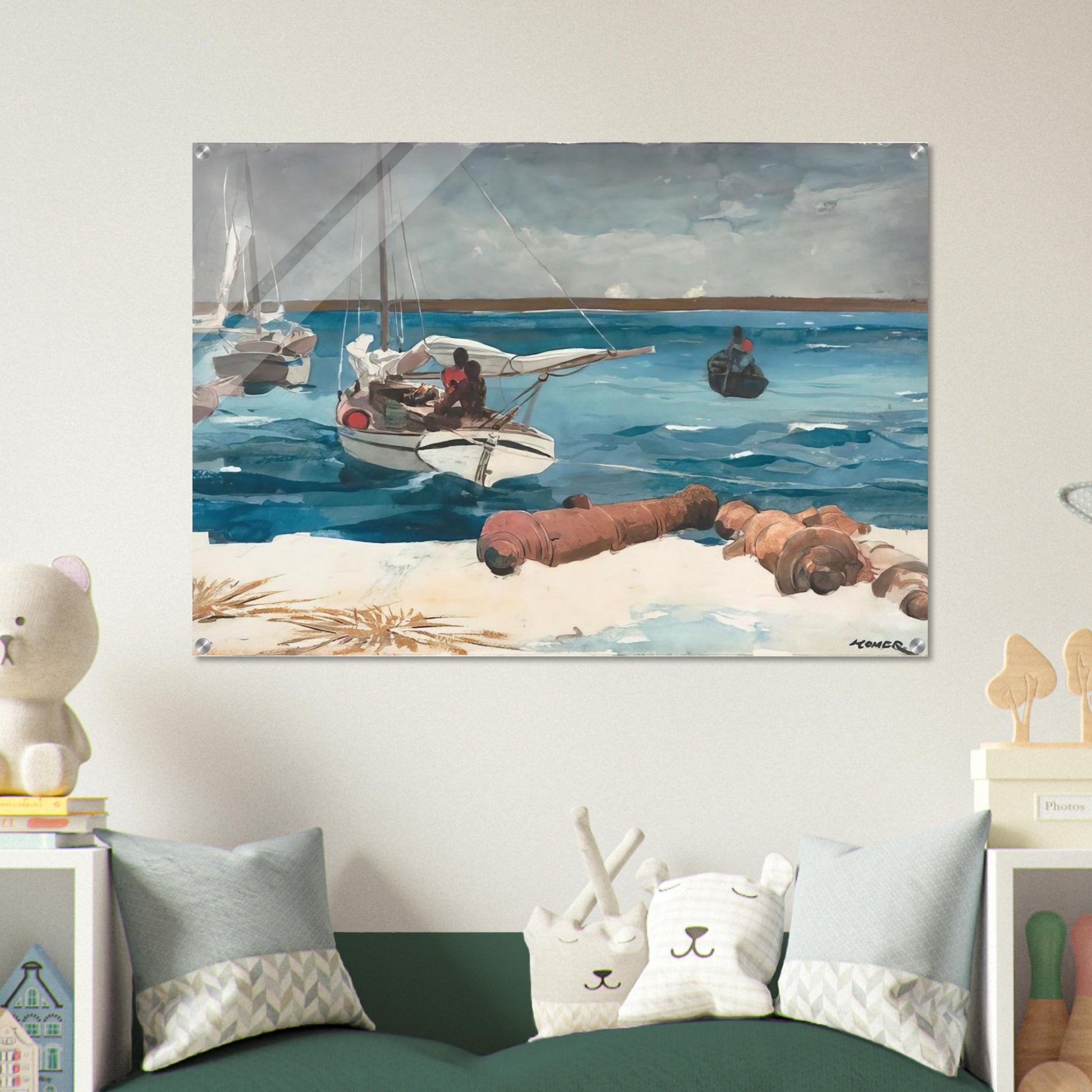 NASSAU 1899 - Winslow Homer Acrylic Print - 70x100 cm / 28x40″ inches | Winslow Homer Wall Art | Winslow Homer Prints