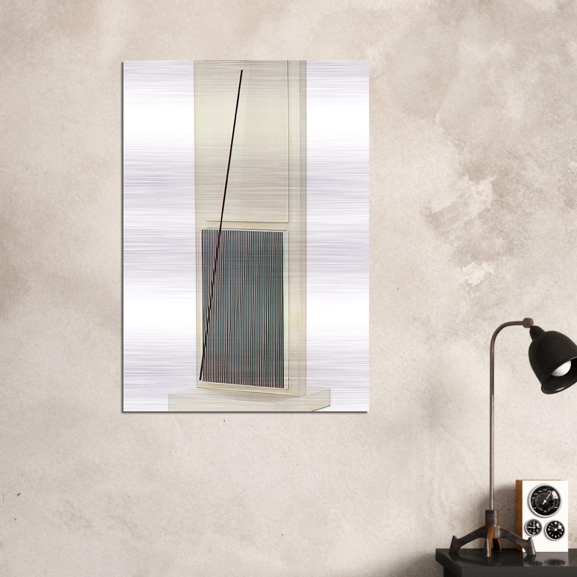 UNTITLED FROM THE JAI ALAI SERIES - Jesus Rafael Soto Brushed Aluminum Print - 70x100 cm / 28x40 inches | Jesus Rafael Soto Aluminum Print | Jesus Rafael Soto Prints