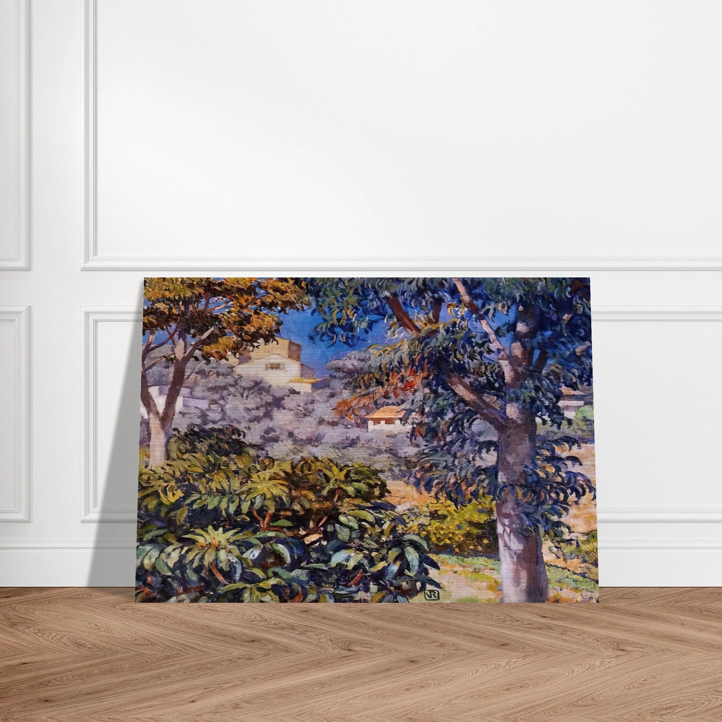NOON LANDSCAPE - Theo van Rysselberghe Brushed Aluminum Print - 70x100 cm / 28x40 inches | Theo van Rysselberghe Aluminum Print | Theo van Rysselberghe Prints