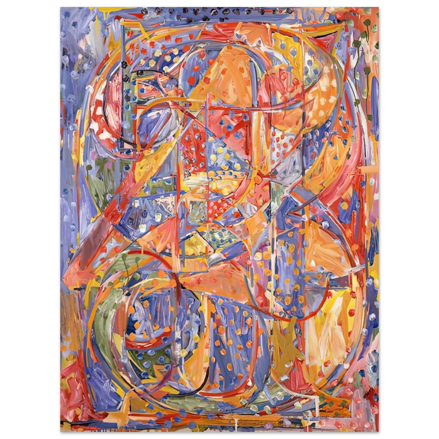 Jasper Johns - 0 THROUGH 9  75x100 cm / 30x40inches Fine Art Poster