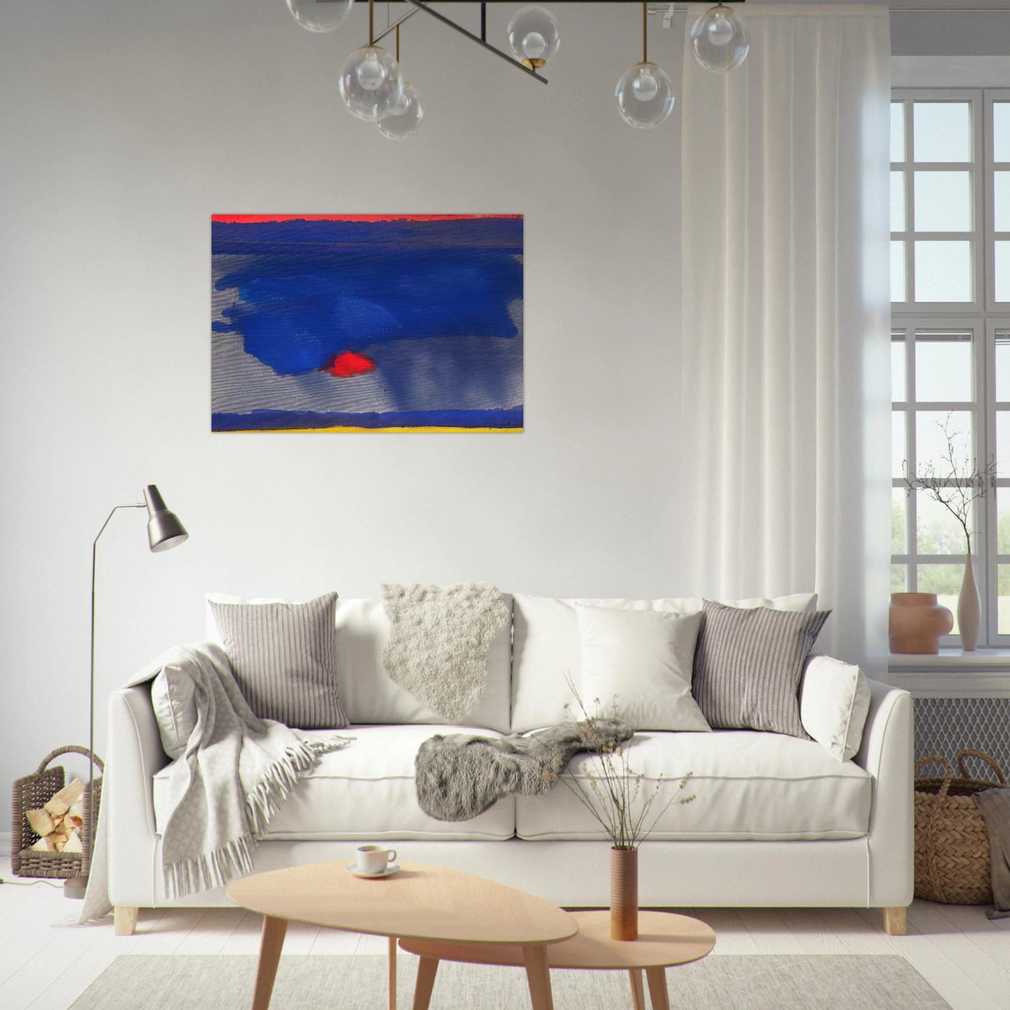 Provincetown - 1964 - Helen Frankenthaler Brushed Aluminum Print - 70x100 cm / 28x40 inches | Helen Frankenthaler Aluminum Print | Helen Frankenthaler Prints